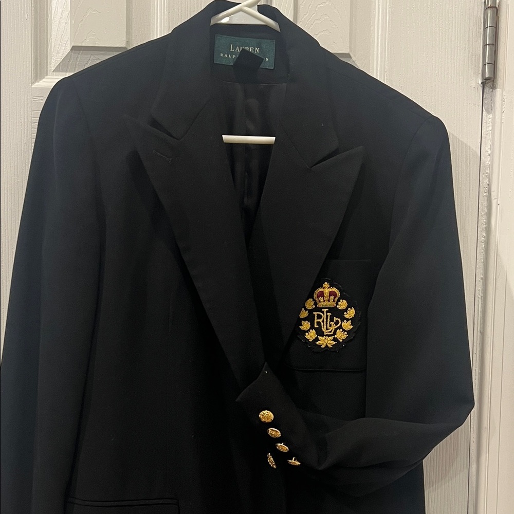 Black Blazer with Gold Buttons
